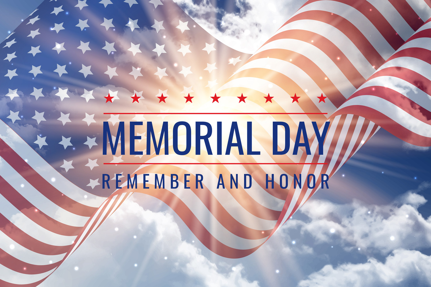 Memorial Day holiday banner